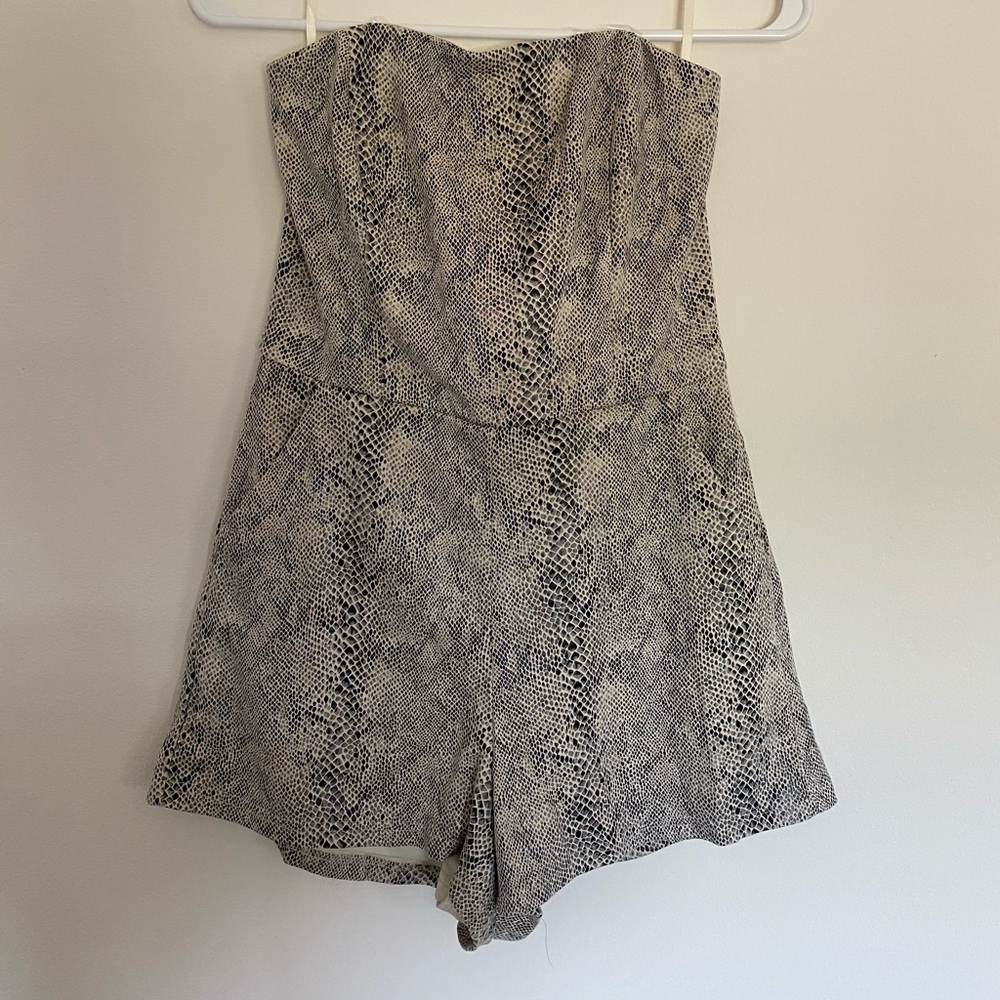She & Sky Snakeskin Romper